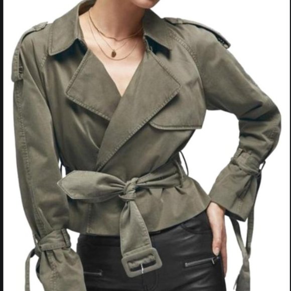 Anine Bing Jackets & Blazers - Anine Bing cropped trench coat